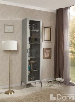 Витрина Димаре (Dimare) D2290 светло-серая (Дана)Дана Витрина Димаре (Dimare) D2290 светло-серая