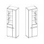 Шкаф с витриной 3D / TYP 01P Линате Шкаф с витриной 3D / TYP 01P Линате