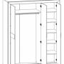 ЛАРГО_Шкаф платяной_PSZF 3D / 21 / 16 (макассар) ЛАРГО_Шкаф платяной_PSZF 3D / 21 / 16 (макассар)