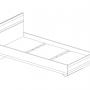 Кровать 90/90 LINATE Кровать 90/90 LINATE