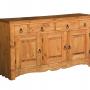Буфет REHAUSSE 180 (RE180) + ENFILADE 180 (низ) (EN180) [Массив сосны] (Волшебная сосна)
